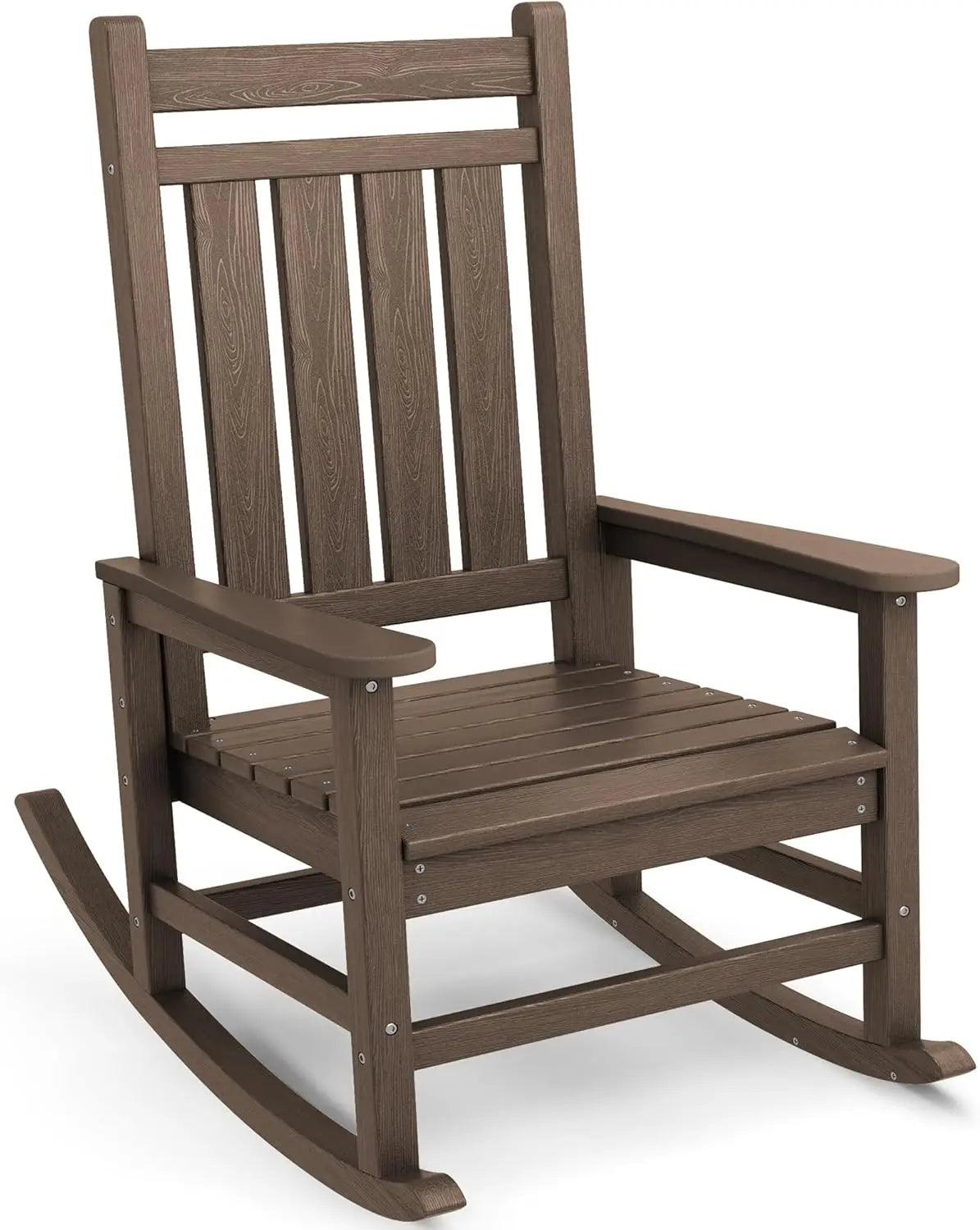 Angduo Outdoor Rocking Chair HDPE All Weather Porch Rocker