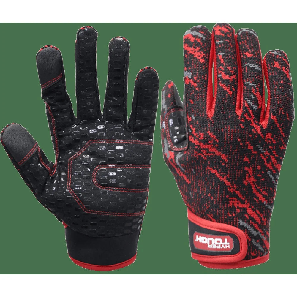 XMSJ Stretch Knit Work Gloves Non Slip Silicone Palm
