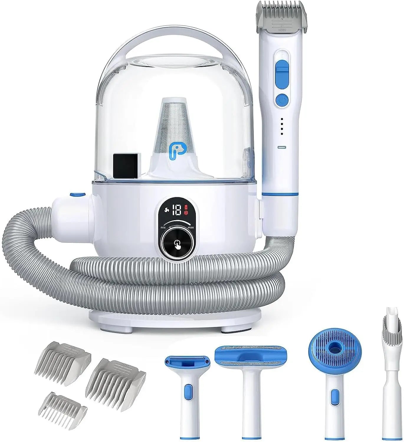 Hign Concerned Pet Grooming Vacuum Kit 5 In 1 For Dogs Cats