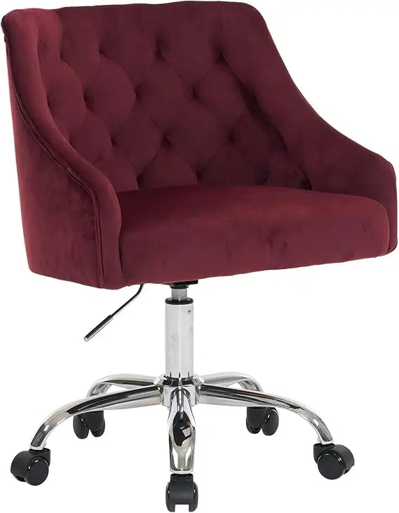 Feicheng Velvet Home Office Desk Chair Height Adjustable