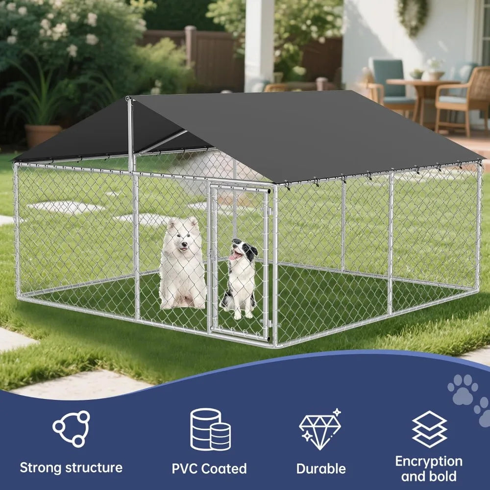 Hign-Concerned Outdoor Dog Enclosure Heavy Duty Kennel Mesh