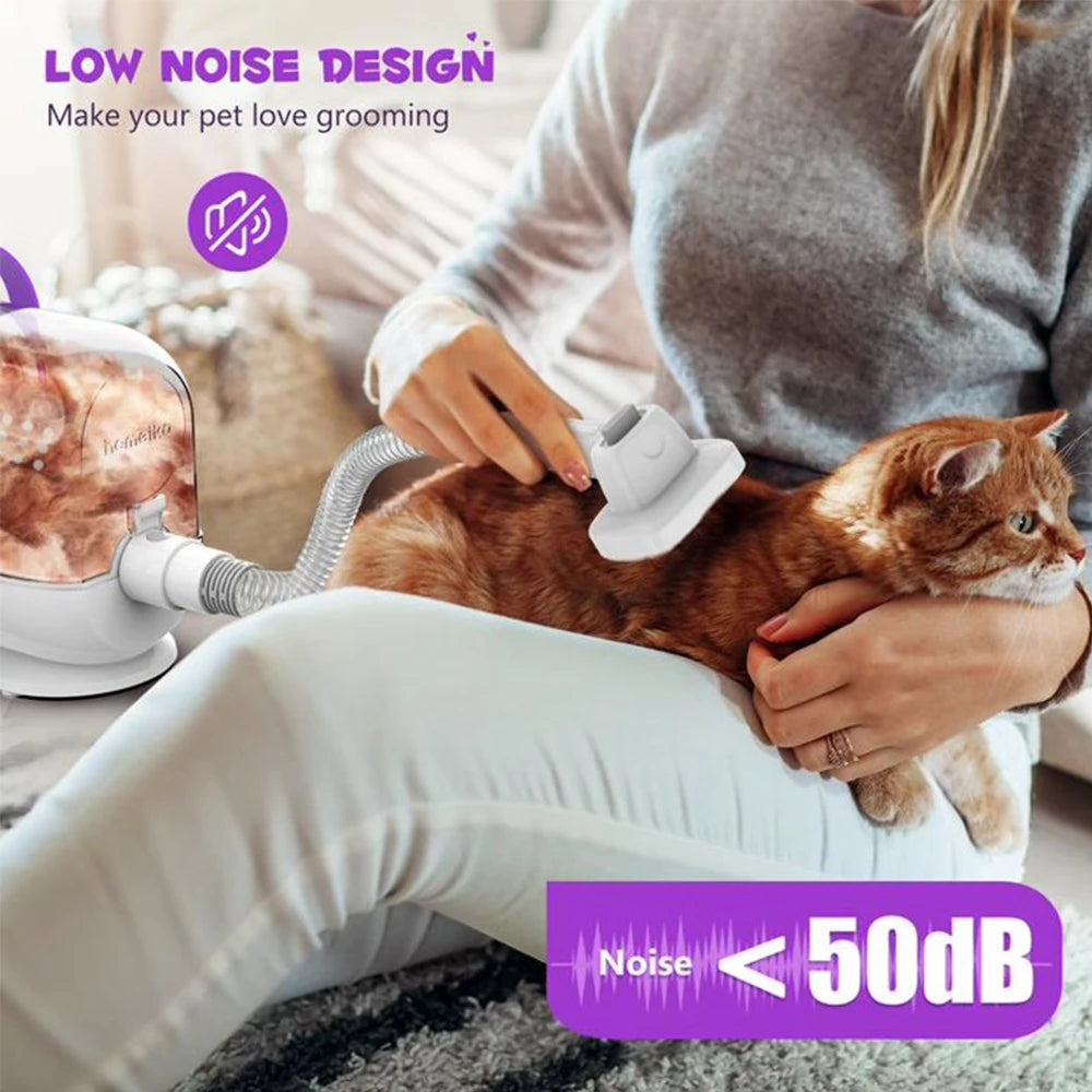 Homeika Dog Grooming Kit Vacuum With 99 Percent Pet Hair