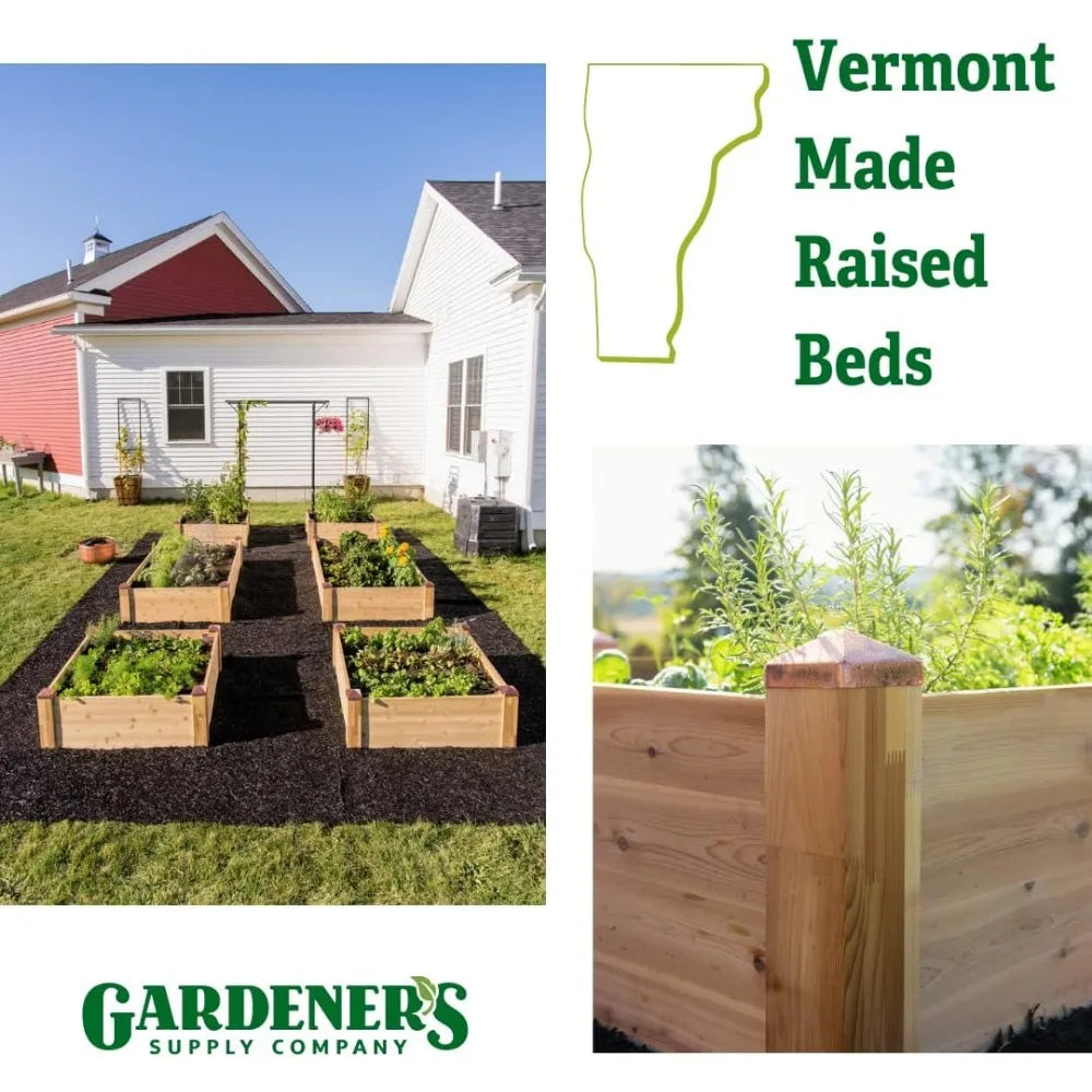 Gardener's Supply Company Copper Cap Cedar Raised Bed