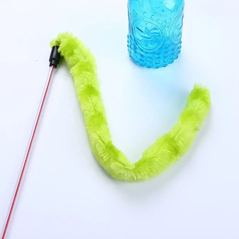Guangdong Cat Stick Plush Toy Funny Interactive Feather Toy