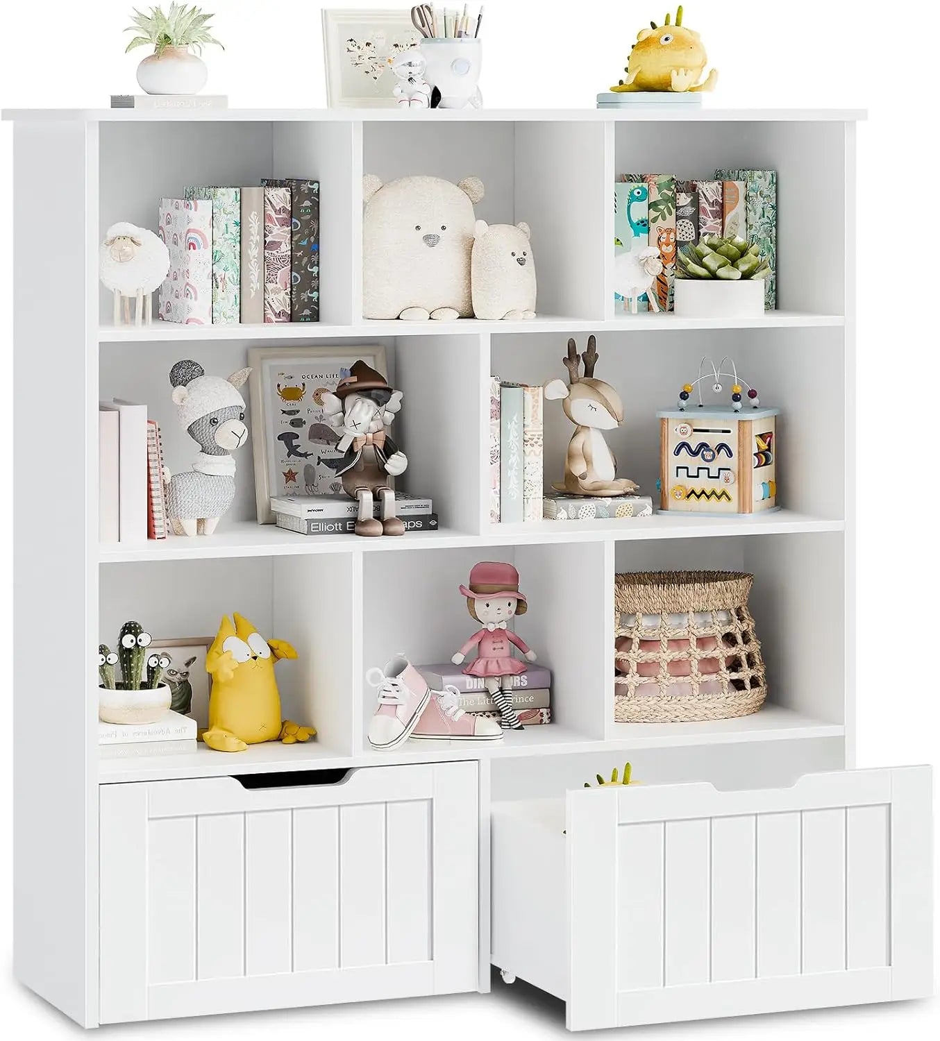 GUANGBAI Toy Storage Organizer With Movable Drawers