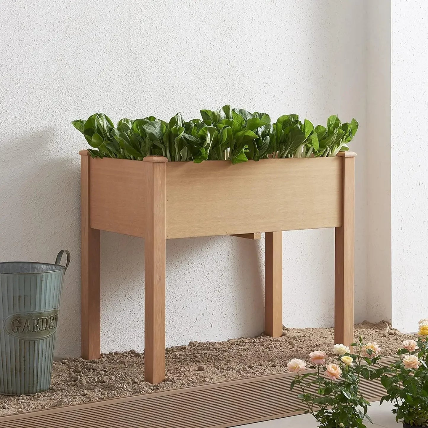 Hign-concerned Raised Garden Bed With Legs Planter Box