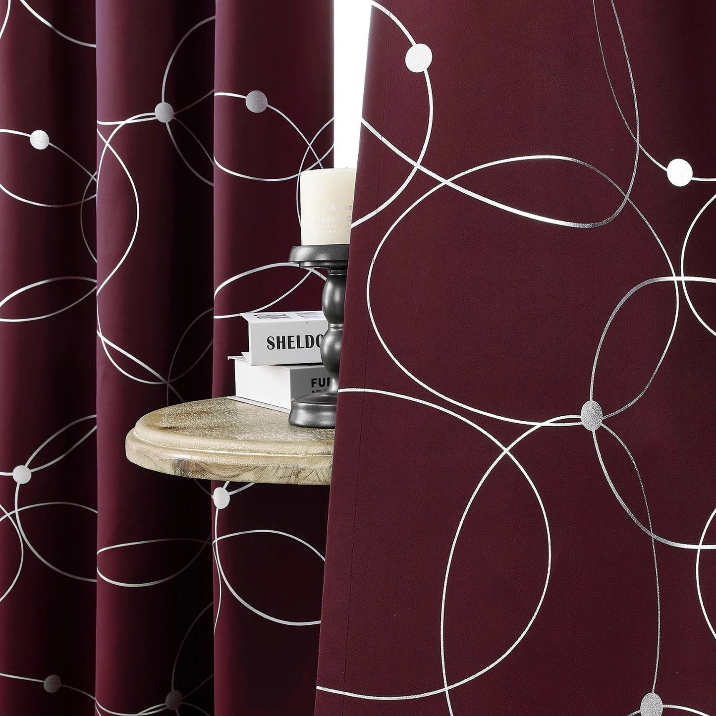 4 Pack Blackout Curtain Panels Grommet Thermal Insulated Room Darkening