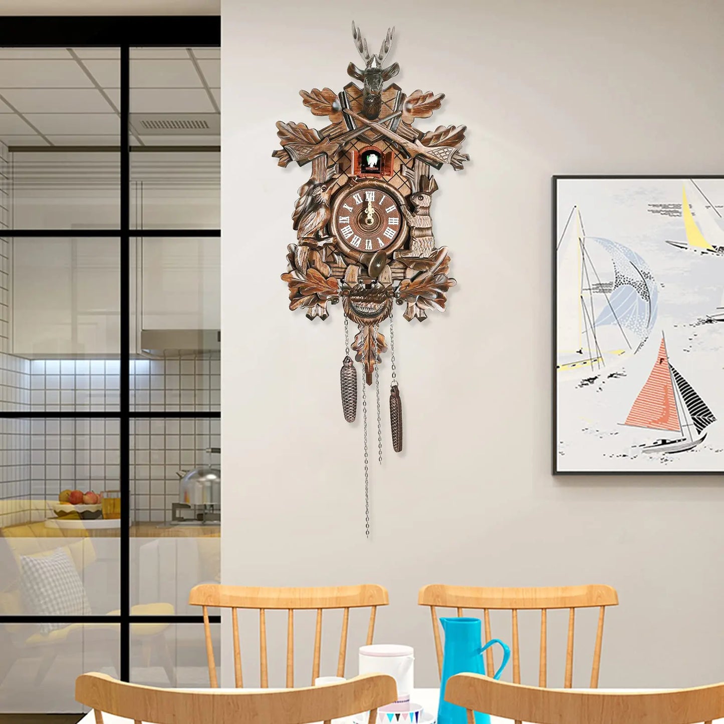 German Black Forest Cuckoo Wall Clock for Living Room