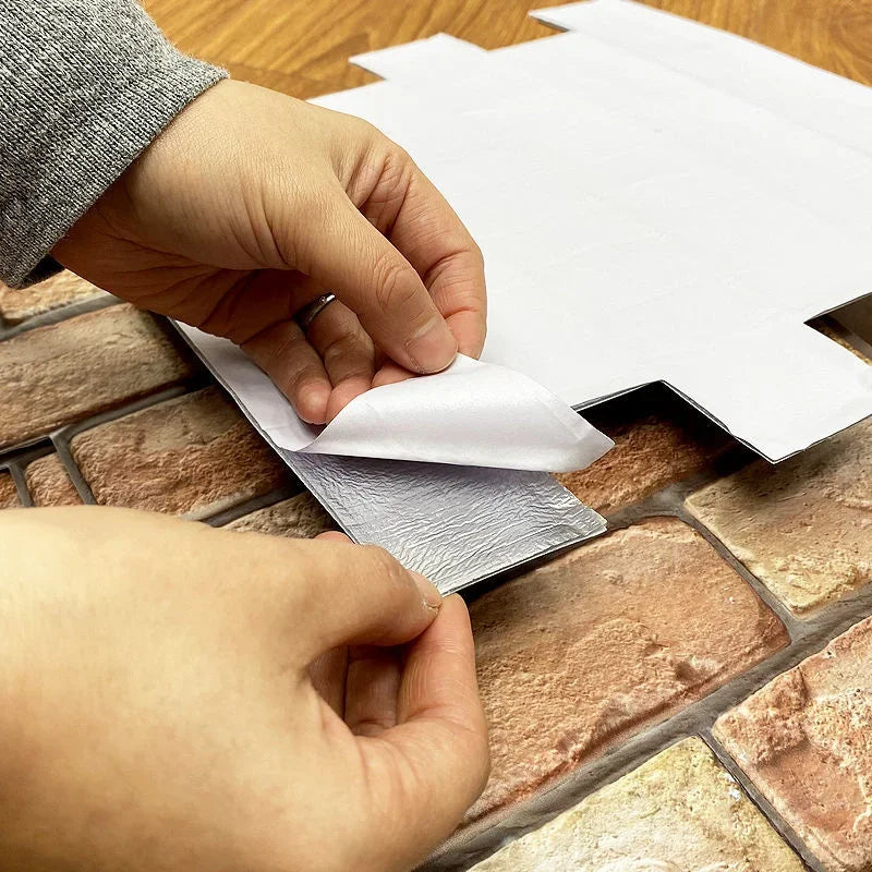 3D Imitation Brick Wall Stickers Self Adhesive Waterproof Decoration