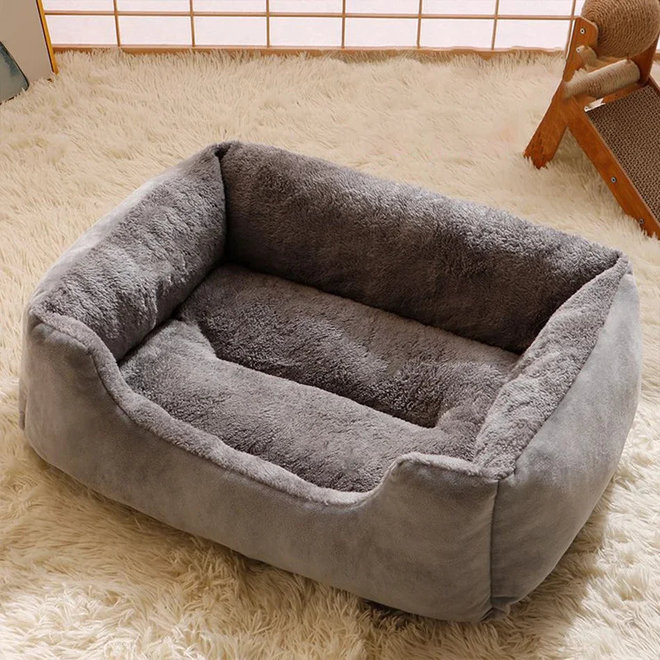 Cozy Plush Cat Bed For Cats And Kittens With House