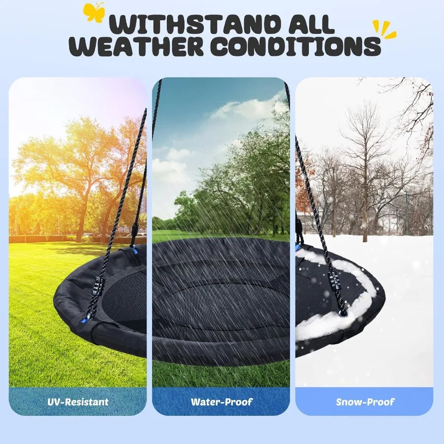 OLOEY Saucer Tree Swing For Adults Outdoor With Straps And Frame