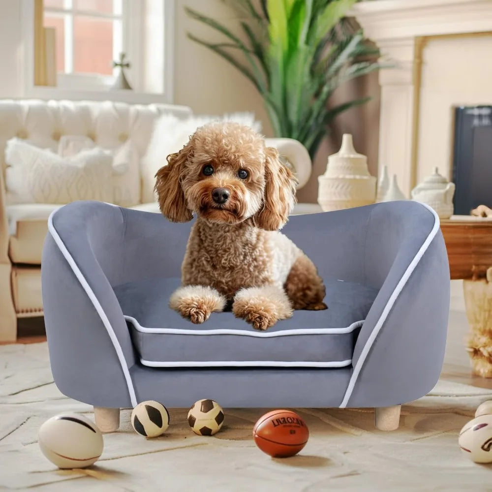 Pets Sofa Bed With Cushion For Small Dogs And Cats