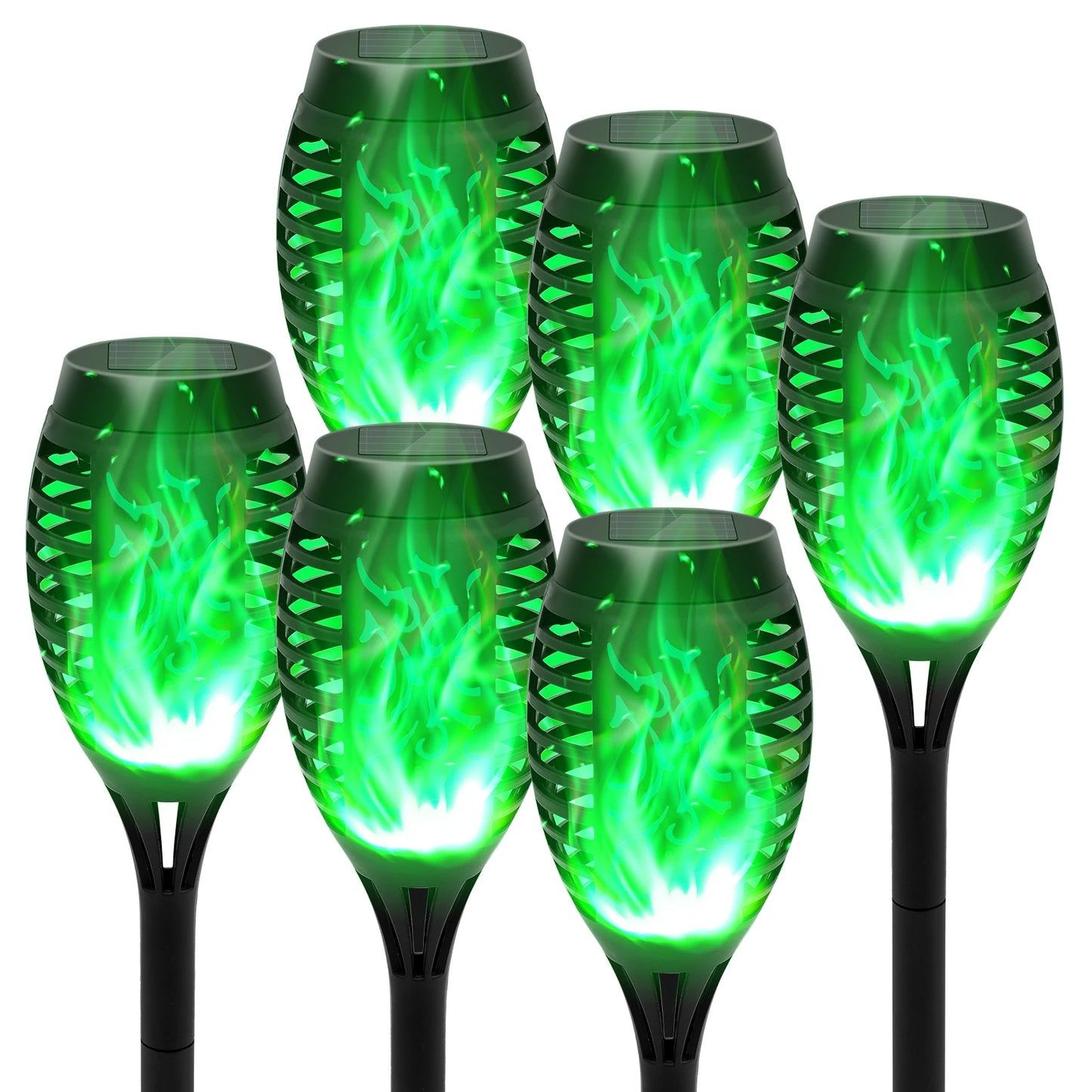 Solar Flame Light Outdoor Flickering Waterproof Garden Patio