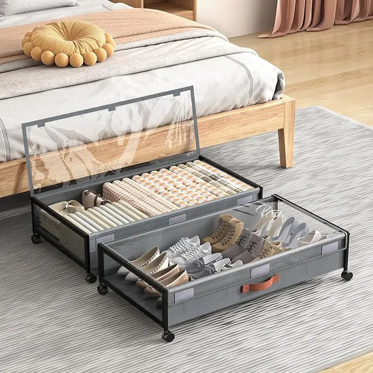 NONECN Under Bed Storage Drawers With Wheels For Dorm Essentials