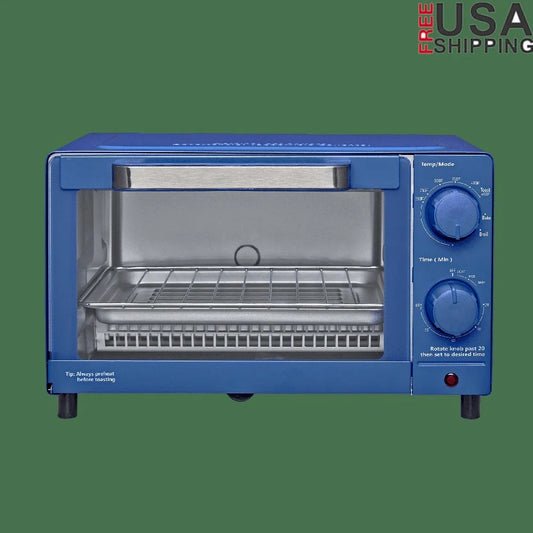 XMSJ Compact Toaster Oven With Rack Pan And Easy Clean