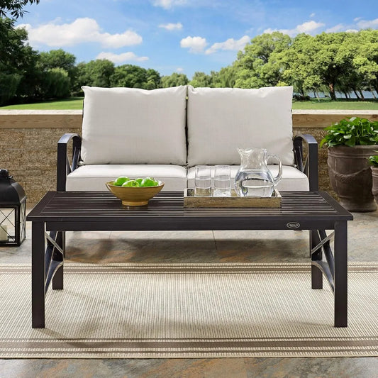 Kaplan Weather Resistant Metal Outdoor Coffee Table