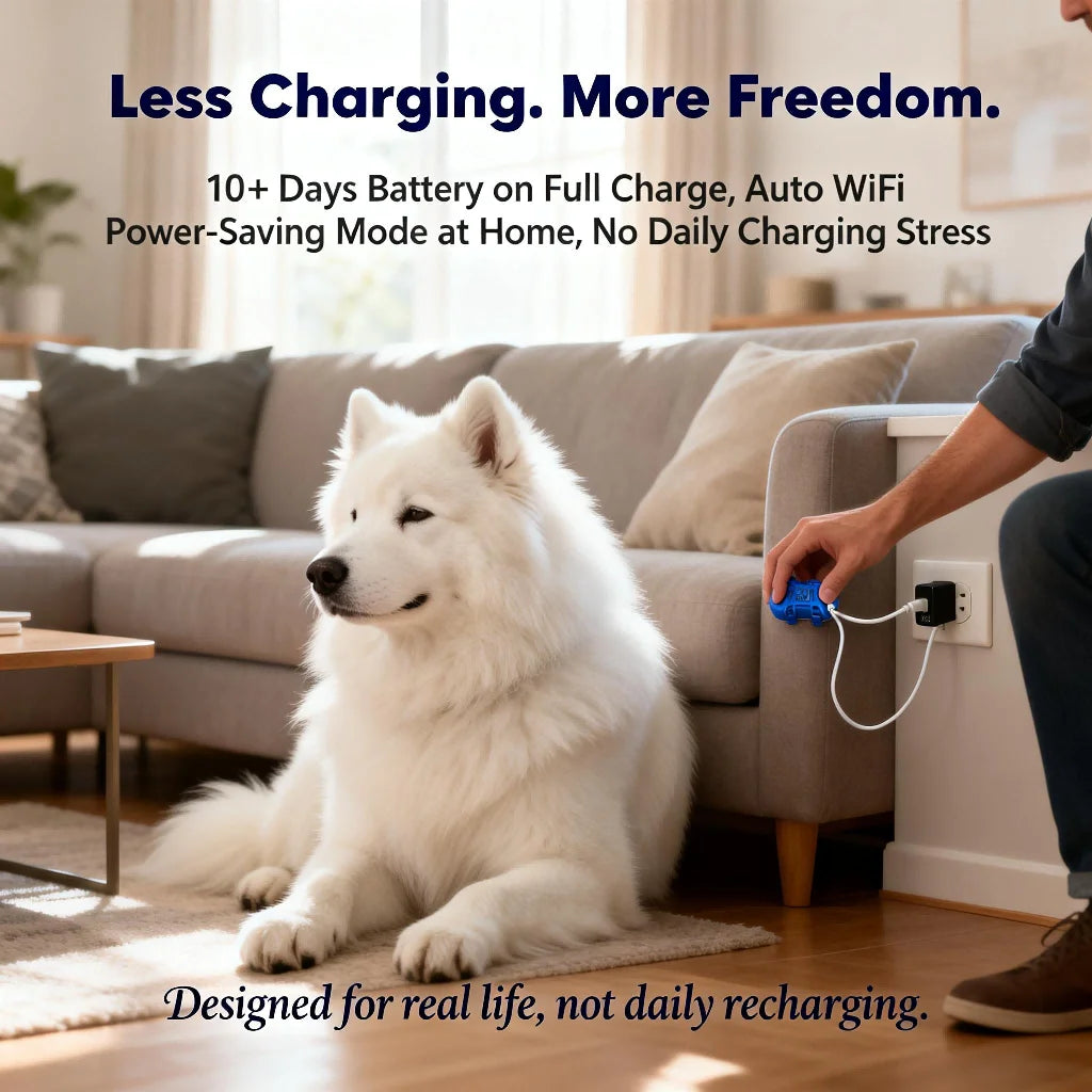 WANWAYTECH GPS Pet Tracker for Dogs and Cats Real Time Tracking