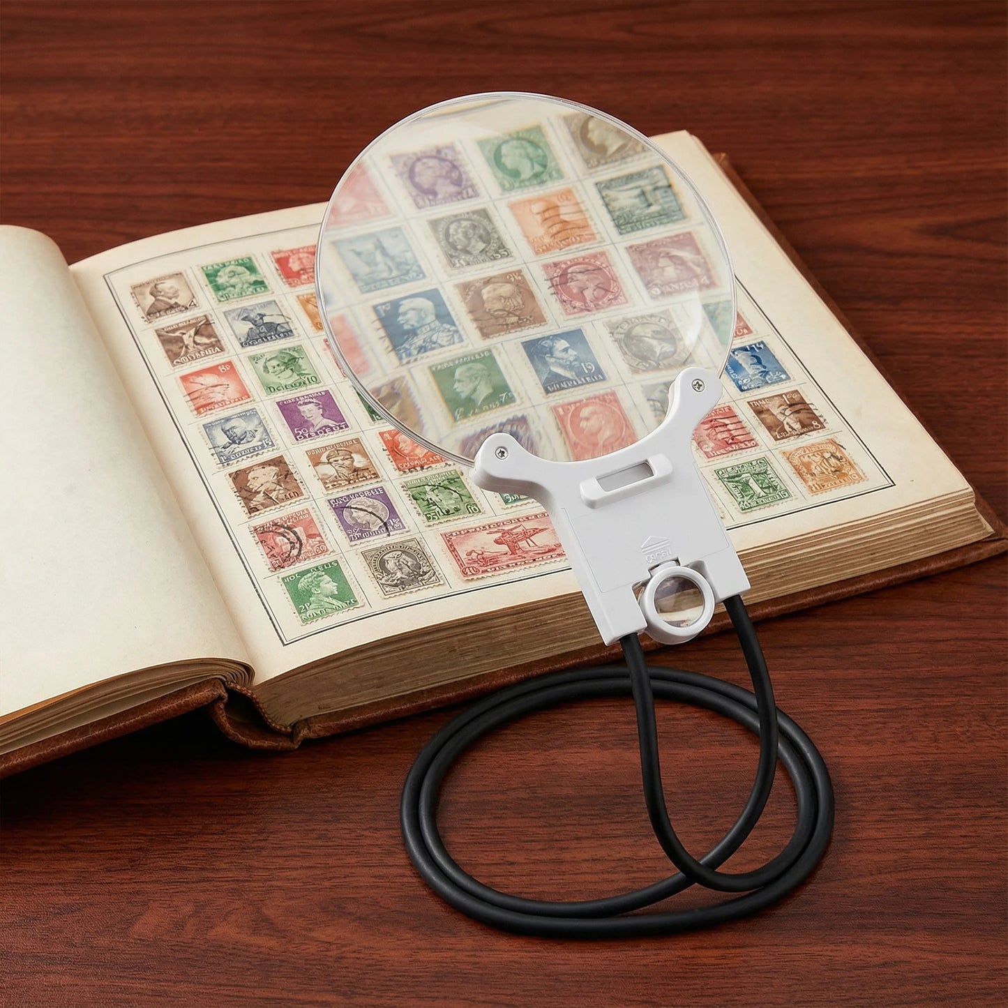 Rechargeable Hands Free Neck Magnifier With LED Light For Reading