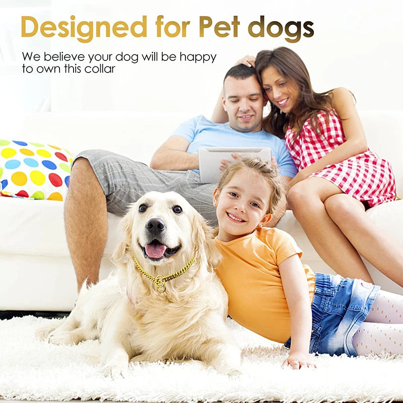 Stainless Steel Chain Collar For Dogs Cuban Link Durable