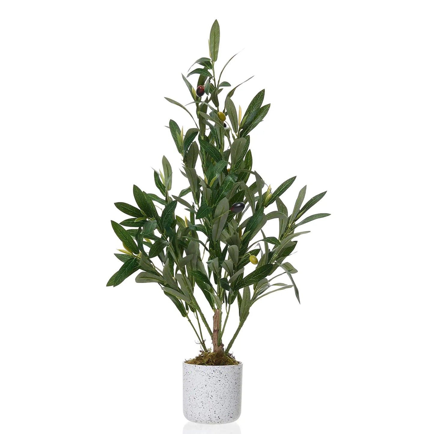 HiMISSCN Faux Olive Tree In Pot Artificial Indoor Plant Decor