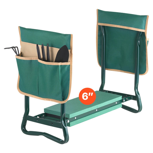 SucceBuy Garden Kneeler And Seat Foldable With Tool Bags