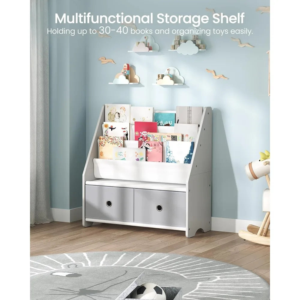 Hign Concerned Bookshelf And Toy Storage 4 Tier Bookcase