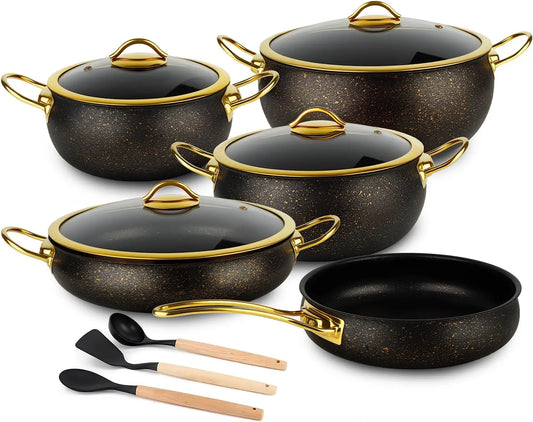 Five Ply Stainless Steel Cookware Set Induction Compatible