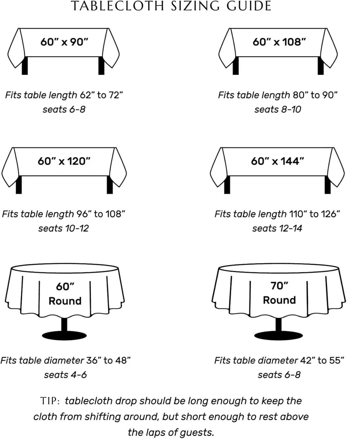 Solino Home Linen Tablecloth 100 Percent Pure Linen Machine Washable