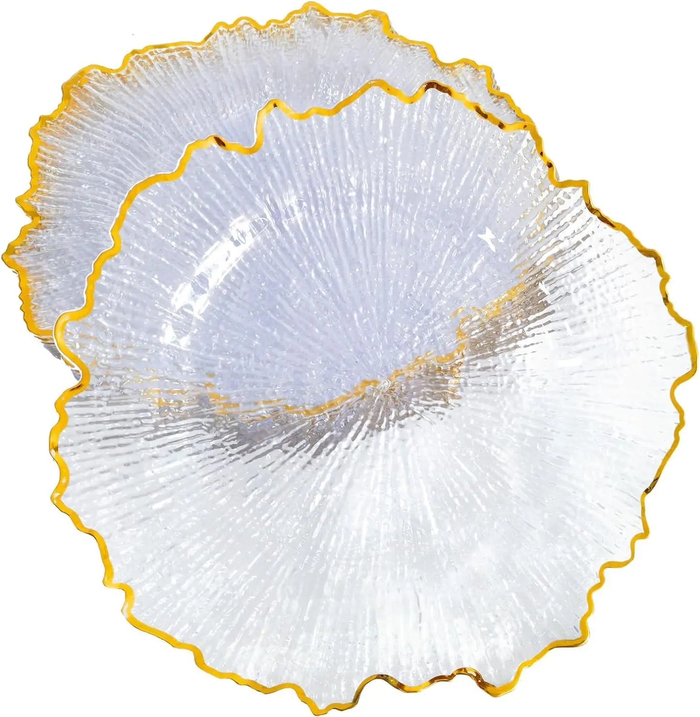 Bymaocar 25Pcs Flower Shape Dinner Charger Plates For Home Kitchen