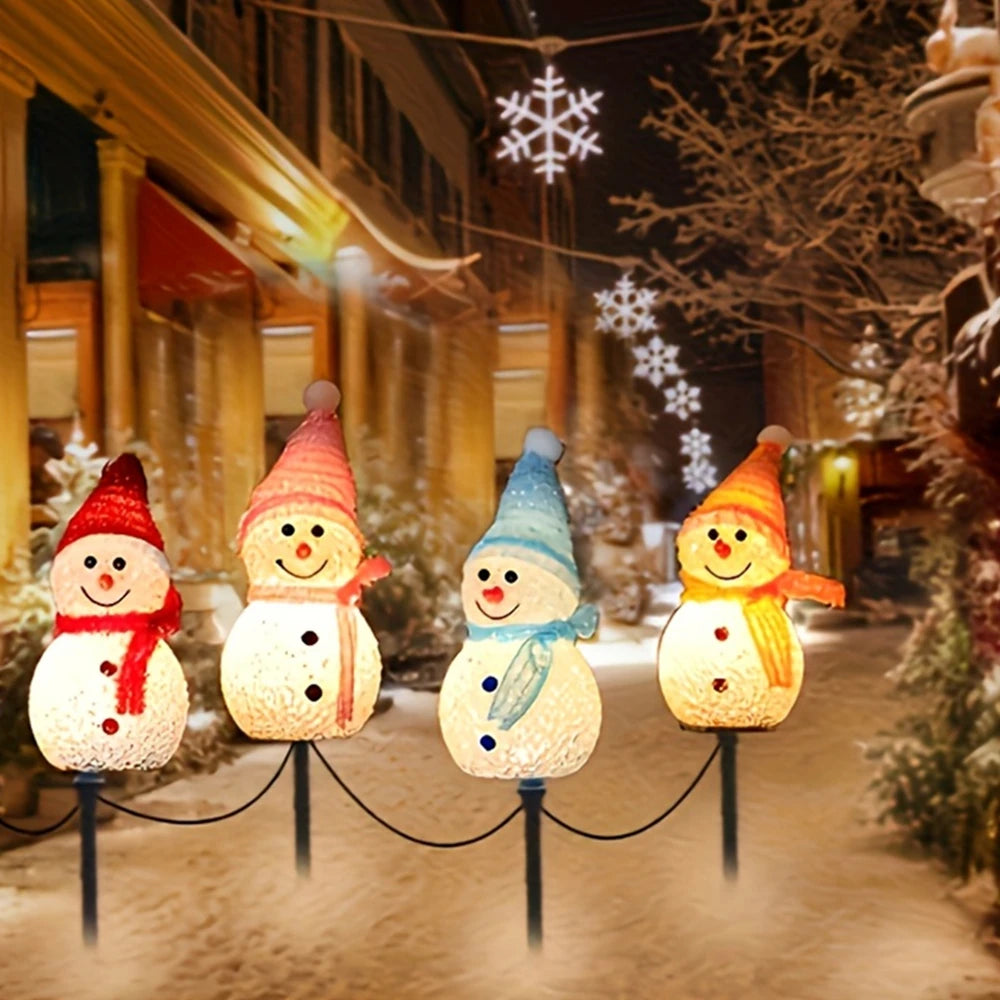 Snowman Solar Lights for Garden and Lawn Christmas Decoration IP65