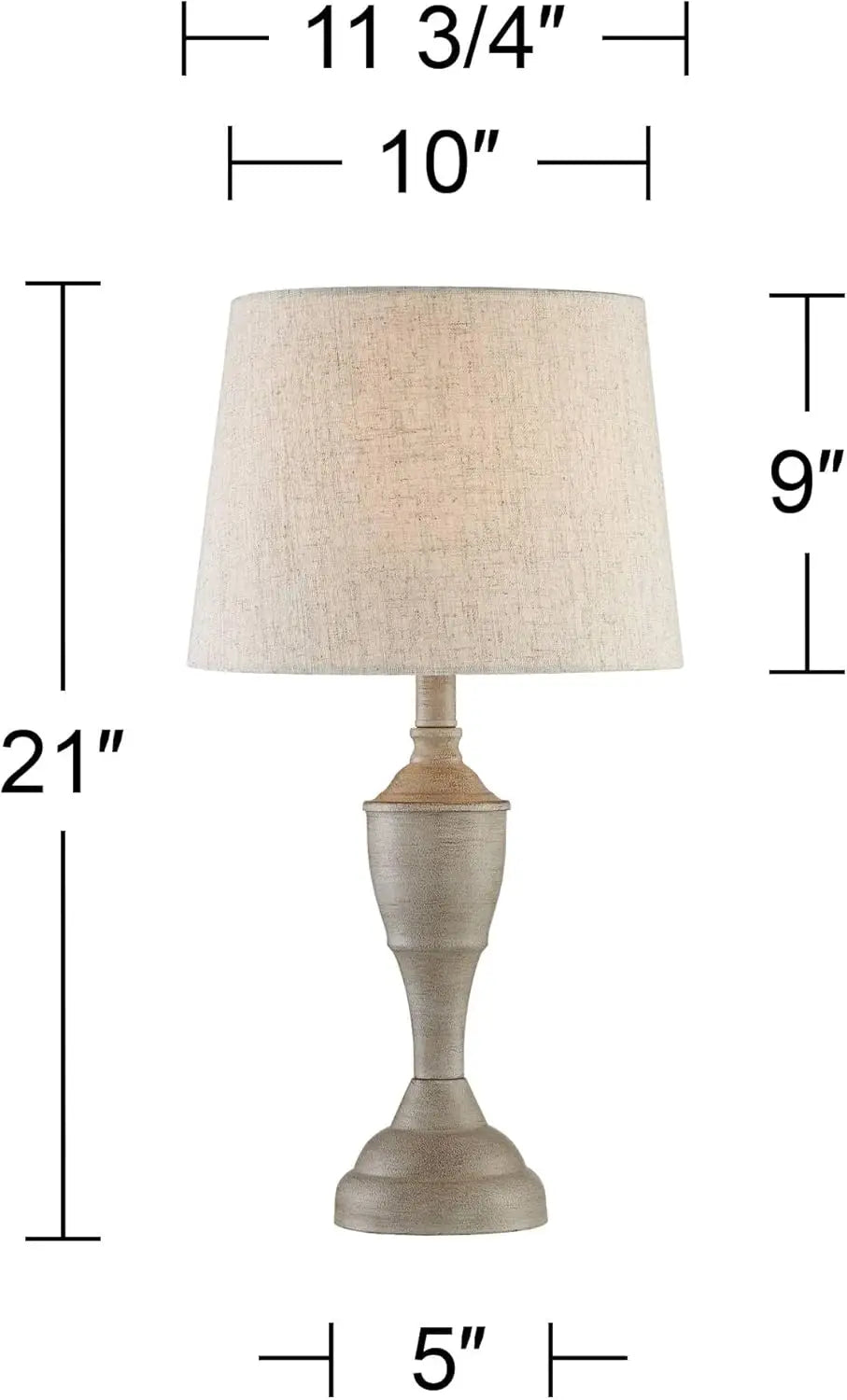 Table Lamps Set Of 2 With Linen Tapered Drum Shades