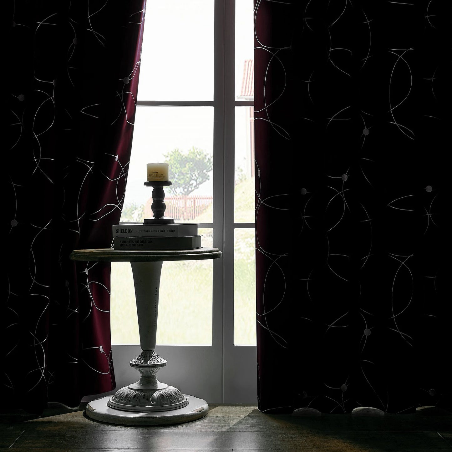 4 Pack Blackout Curtain Panels Grommet Thermal Insulated Room Darkening