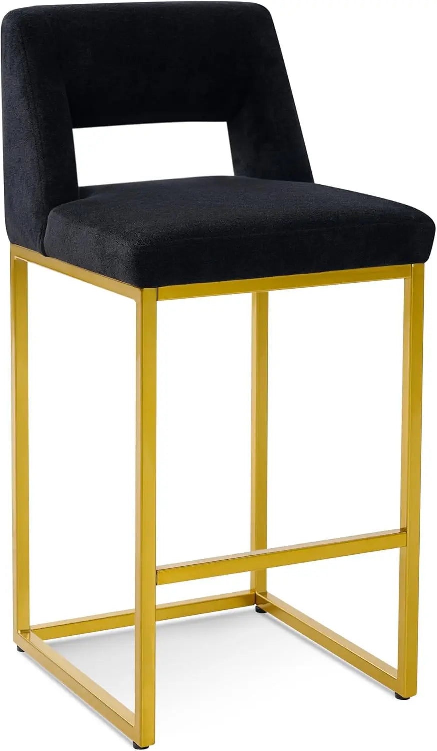ZHUOTING Modern Bar Stools With Backs Upholstered Faux Leather