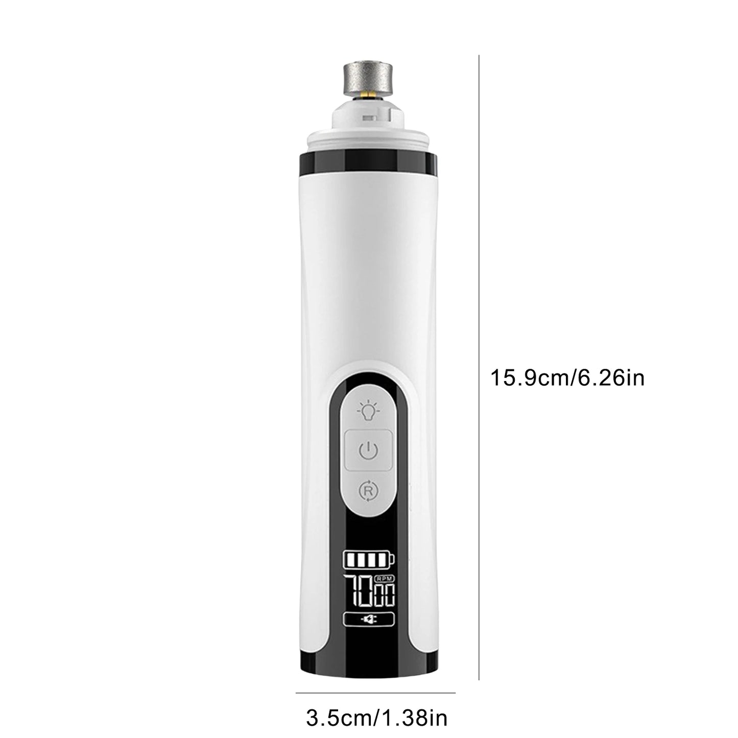 MOJOYCE Electric Dog Nail Grinder Rechargeable Quiet Pet Nail Trimmer