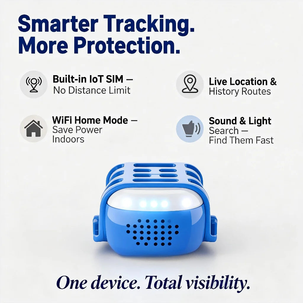 WANWAYTECH GPS Pet Tracker for Dogs and Cats Real Time Tracking