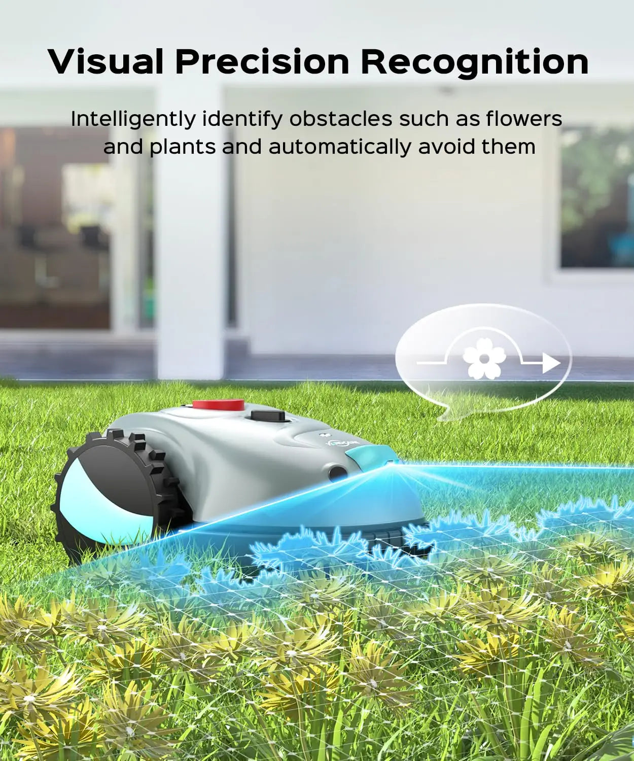 V100 Robotic Lawn Mower With Visual Navigation And Obstacle Avoidance