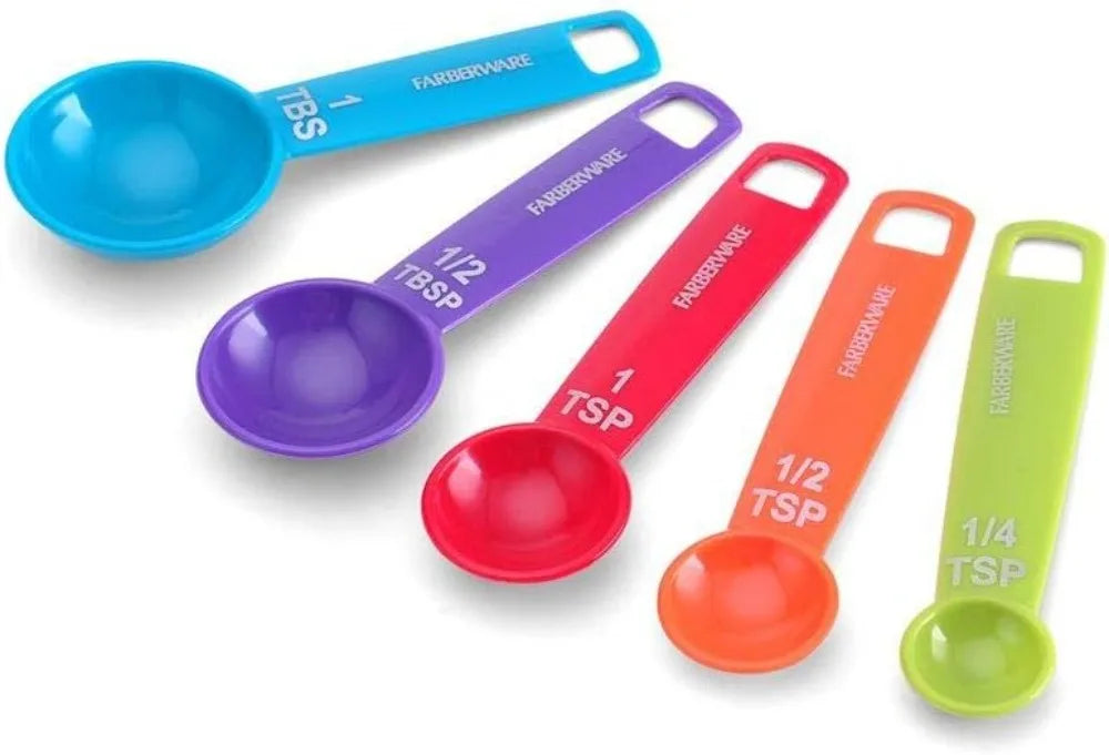 5 Piece Measuring Spoons Set for Wet and Dry Ingredients