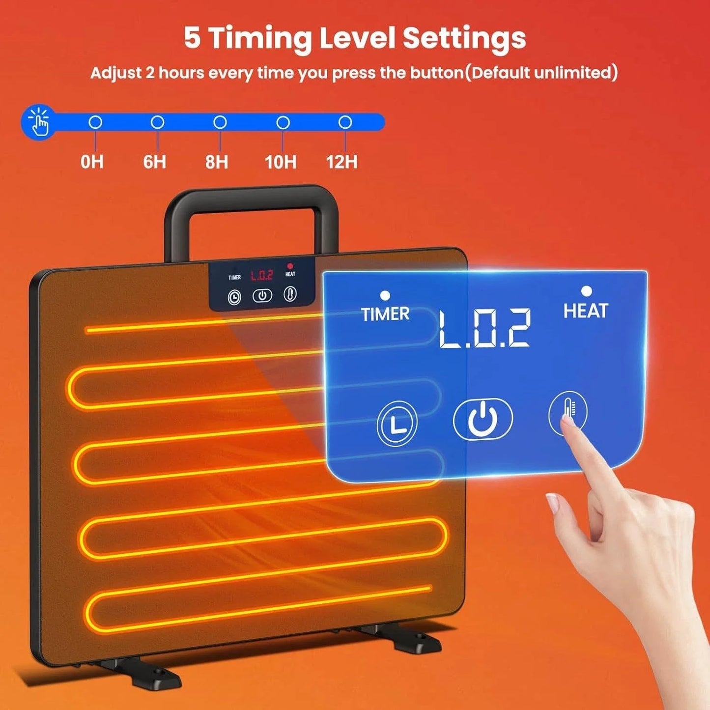 Thermostatic Chicken Coop Heater Panel Adjustable Temperature Poultry Farm