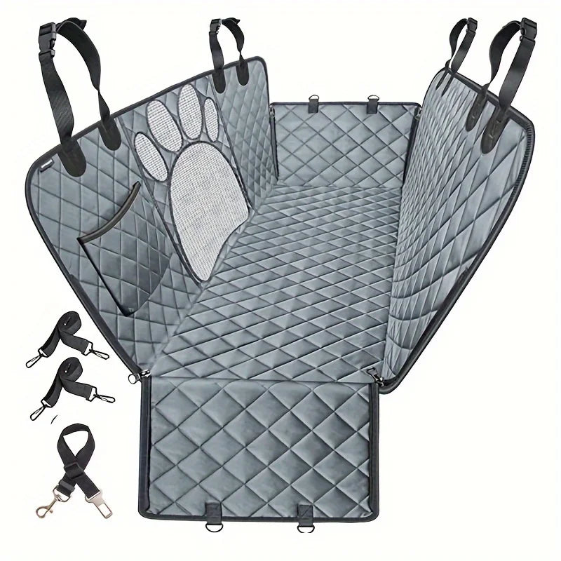 NONECN Dog Seat Cover Hammock for Cars Anti Slip Rear