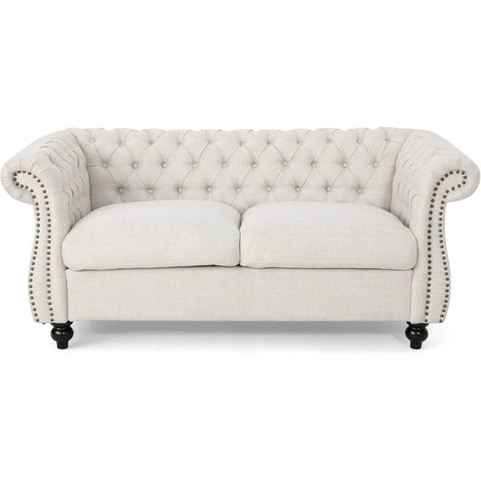 XMSJ Karen Traditional Chesterfield Loveseat Sofa Set