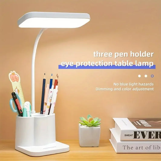 Adjustable LED Desk Lamp With Eye Protection And USB Rechargeable