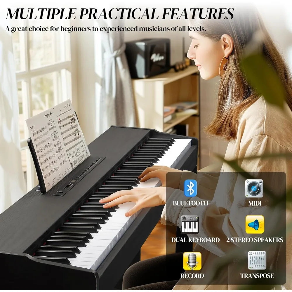 Guangbai 88 Key Weighted Keyboard Digital Piano MIDI USB