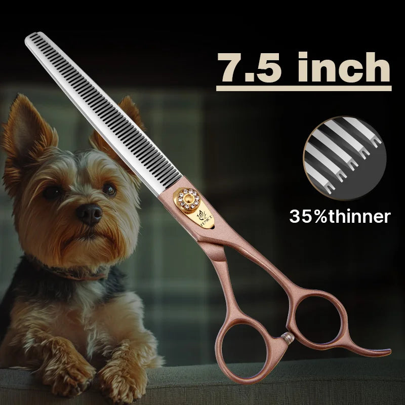 Fenice JP440C Steel Thinning Scissors 35 Percent Pet Grooming