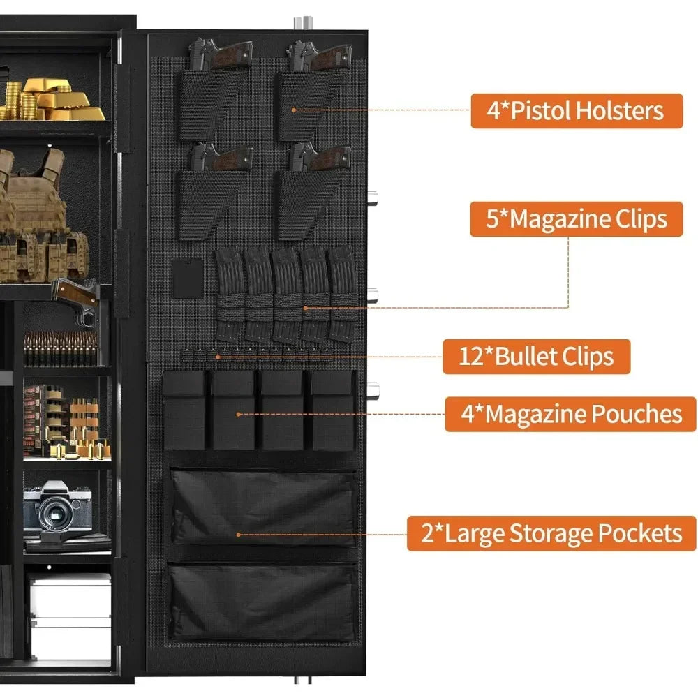 Hign Concerned Large Capacity Gun Safe with Pistol Rack