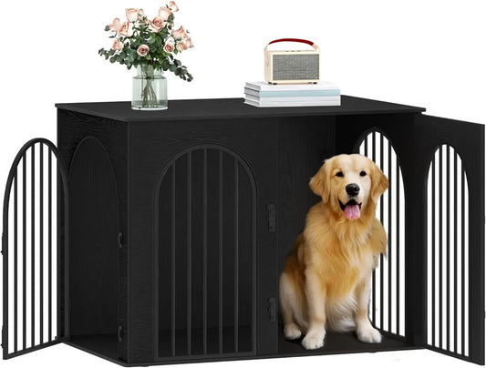 CN Sichuan Wooden Dog Crate TV Stand Kennel Anti Chew