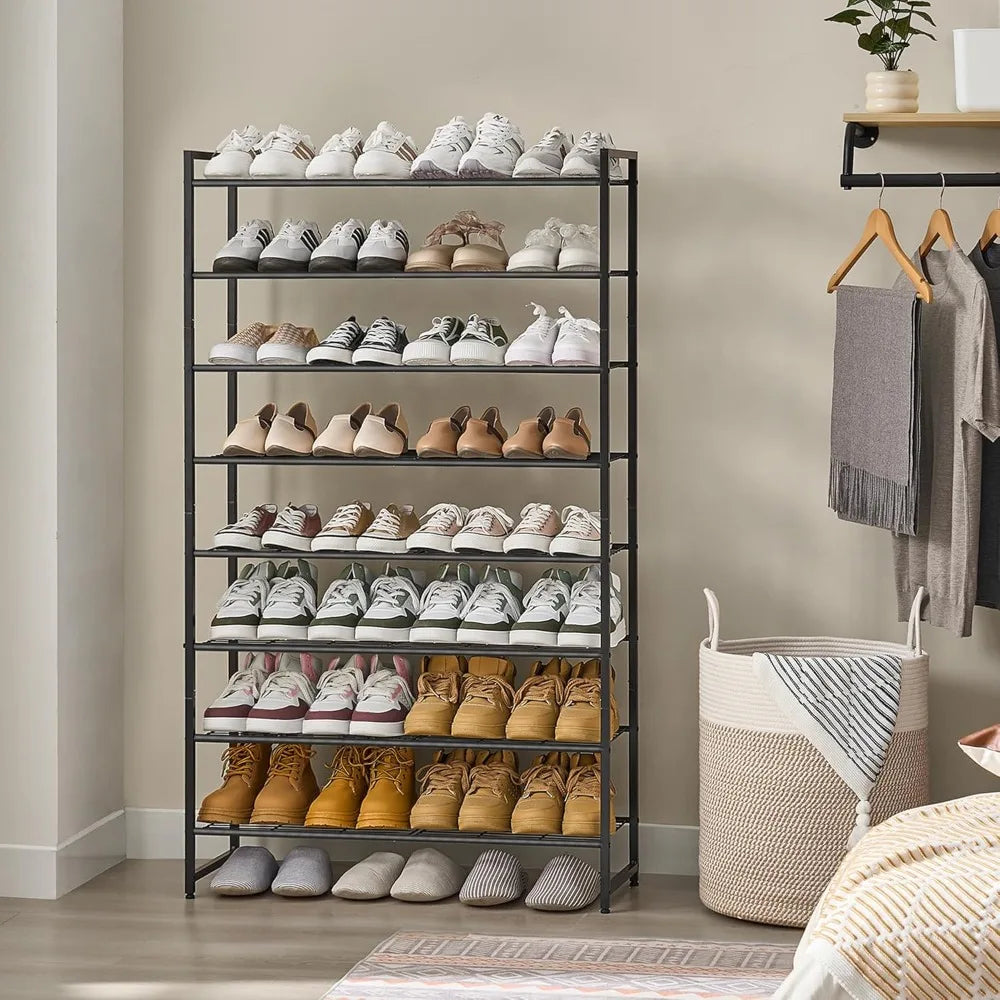 Hign-concerned Metal Shoe Organizer 8 Tier Garage Rack