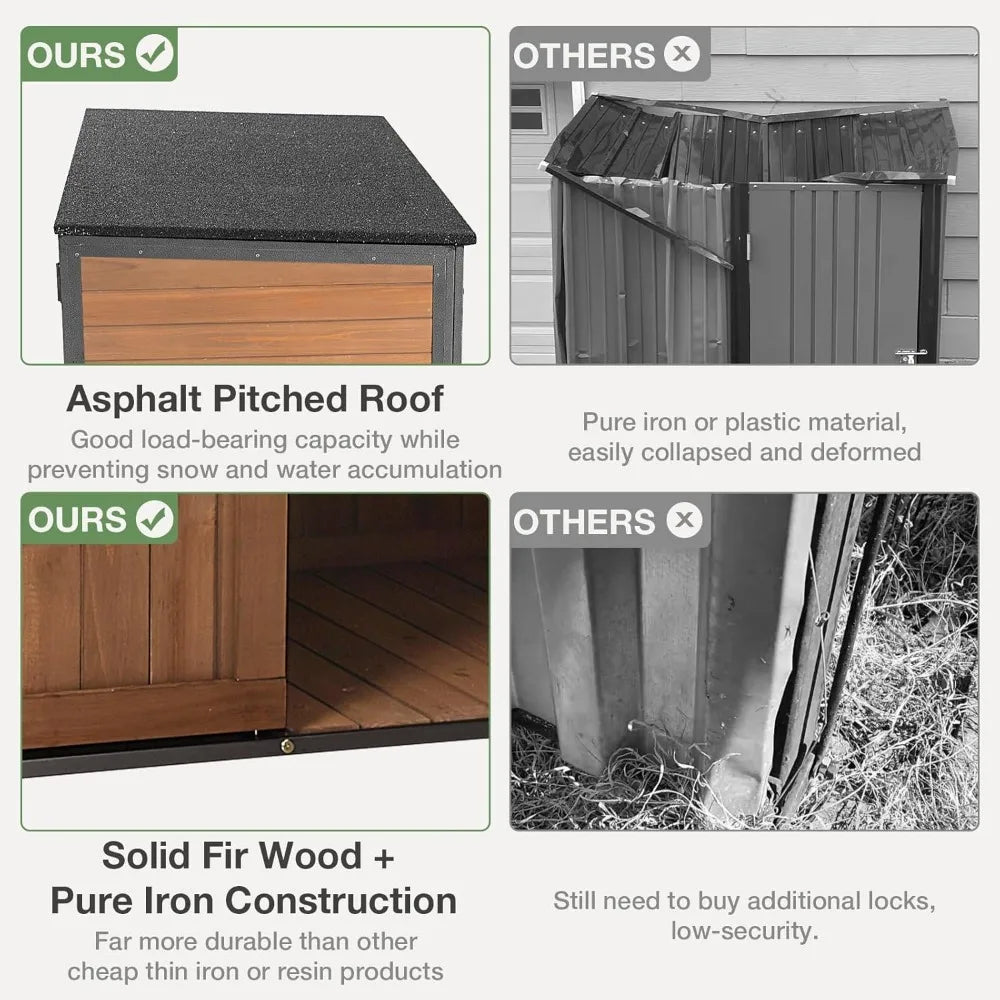 Hign-concerned Waterproof Outdoor Storage Shed For Garden