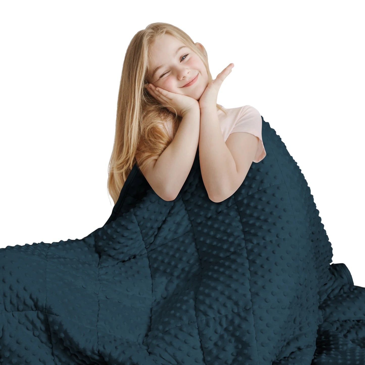 Huloo Sleep Weighted Minky Blanket Throw For All Season Use