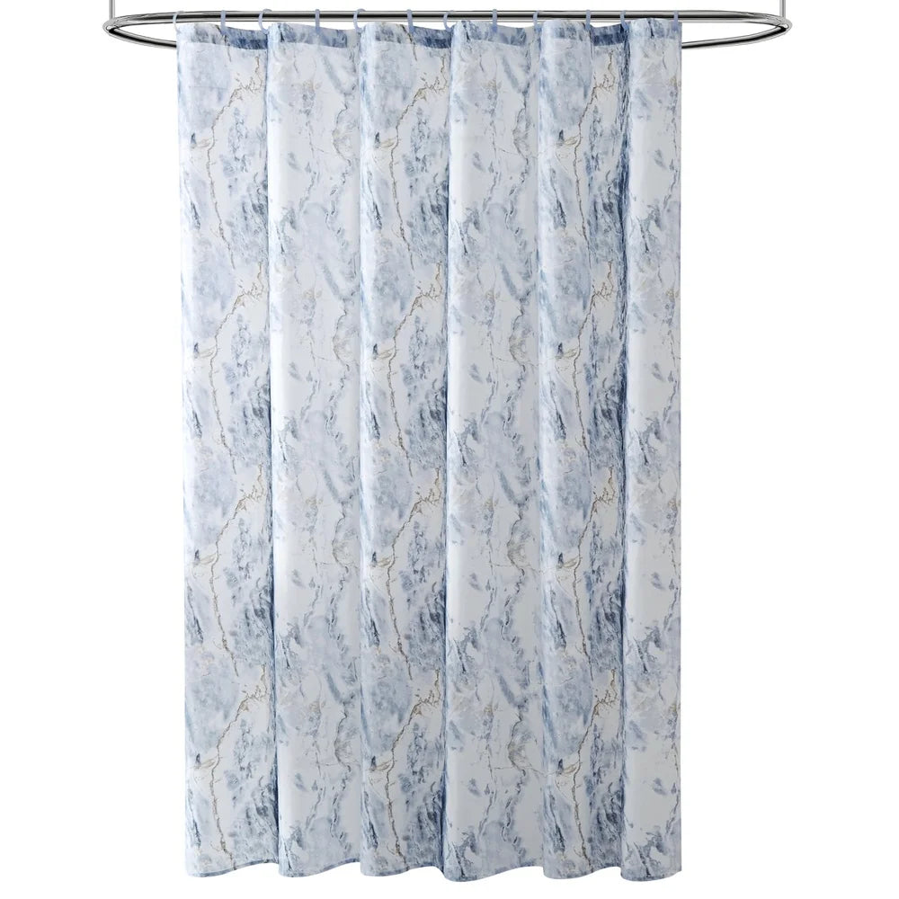 Craft Of Weaving 15-Piece Shower Curtain Set With Rug Hooks