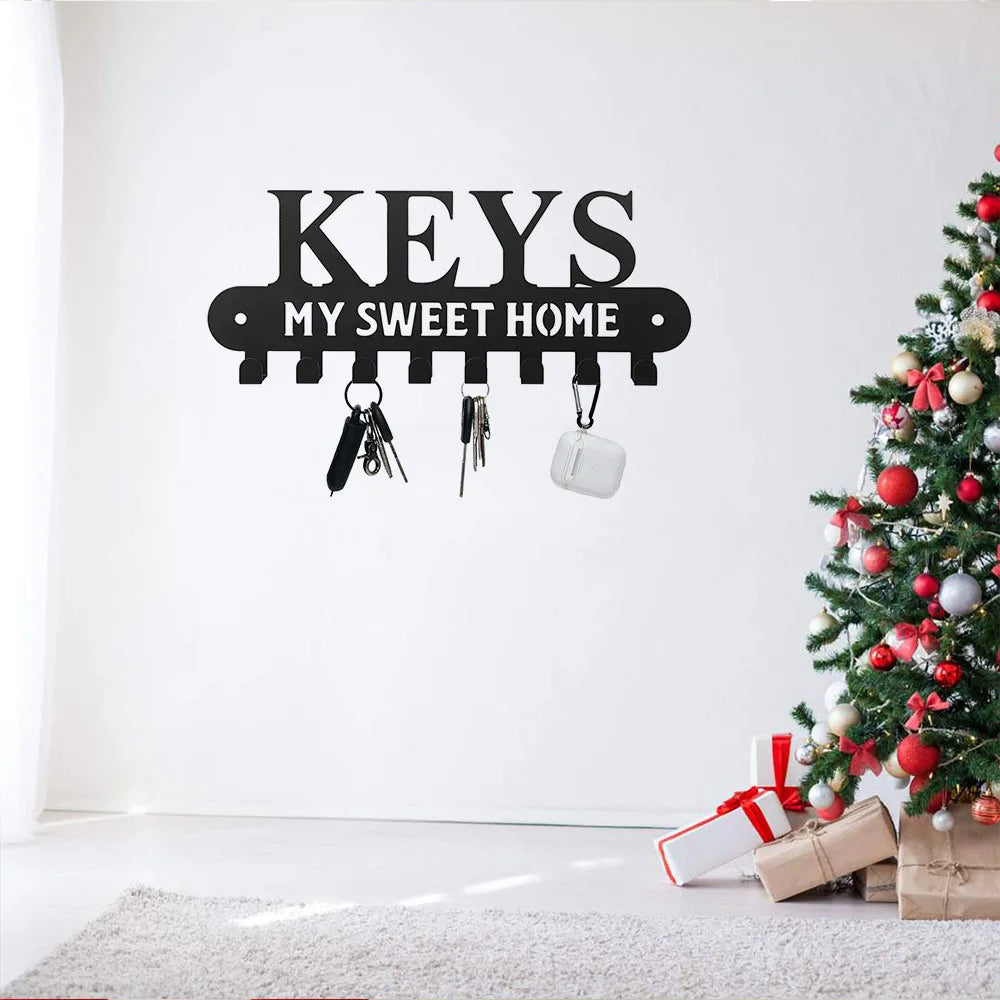 HELLOYOUNG Sweet Home Key Holder Wall Mounted Hooks Coat Rack